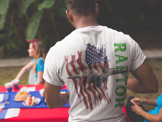 T-shirt Classic Jersey short sleeve ( RAPTOR F-22 stealth fighter ) Military Style