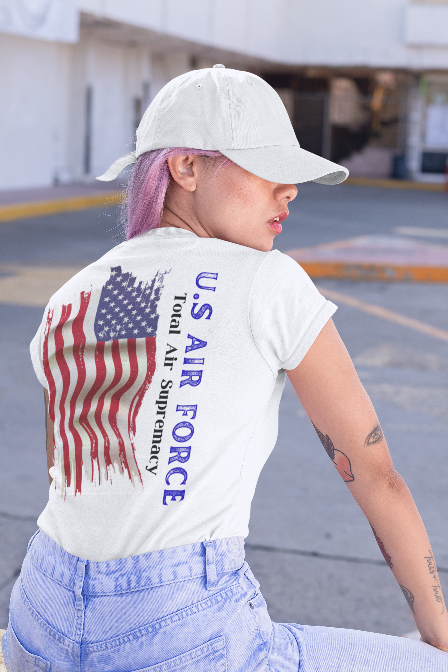 T-Shirt Classic Jersey Short Sleeves ( U.S Air Force ) Military Style