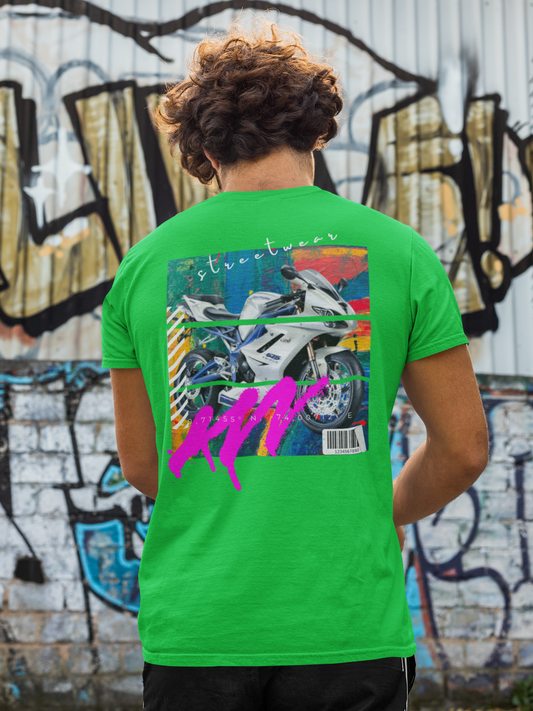 T-shirt Classic Jersey Short Sleeve (Urban White Sports Motorbike )