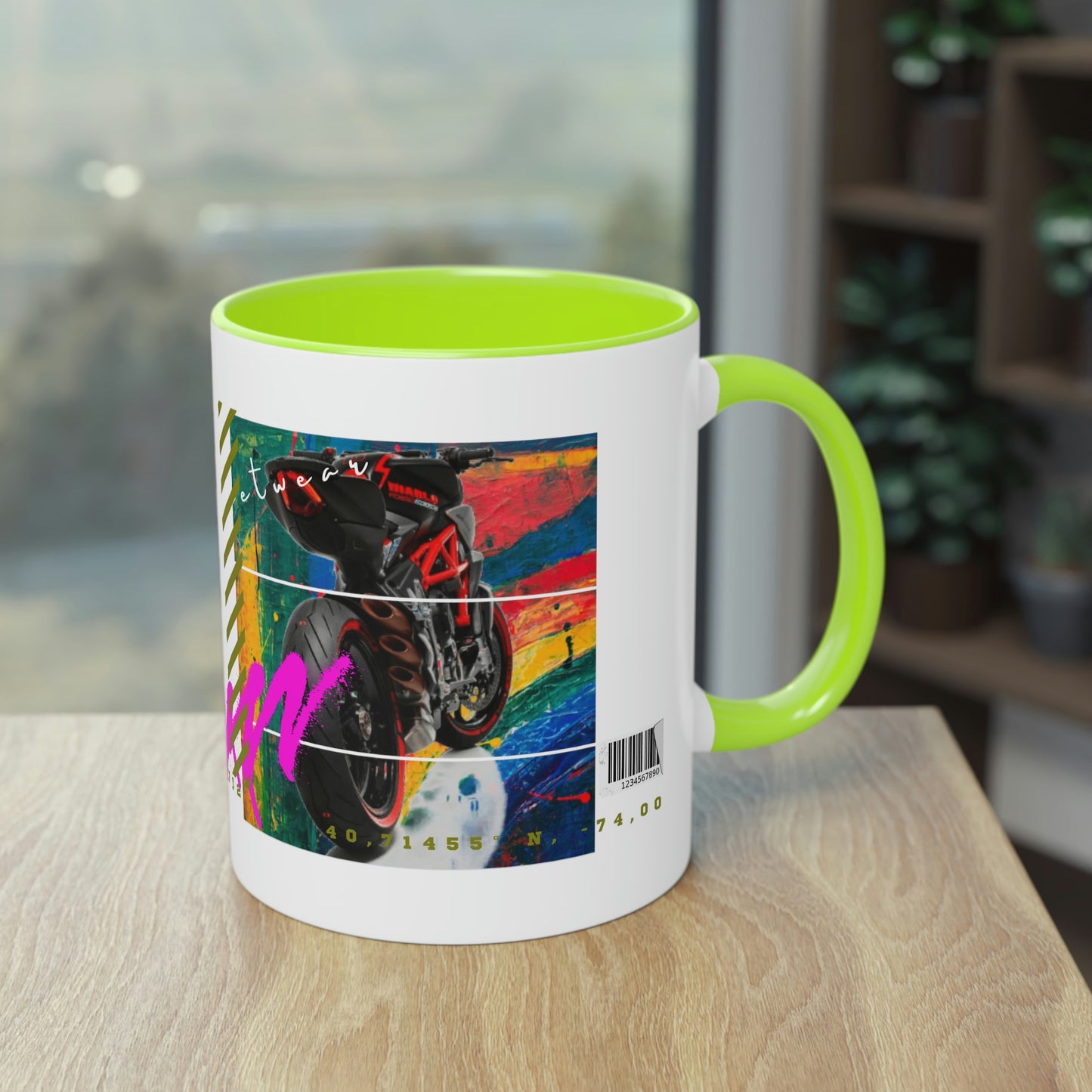 Coffee Mug  ( Urban Red Sports Bike )