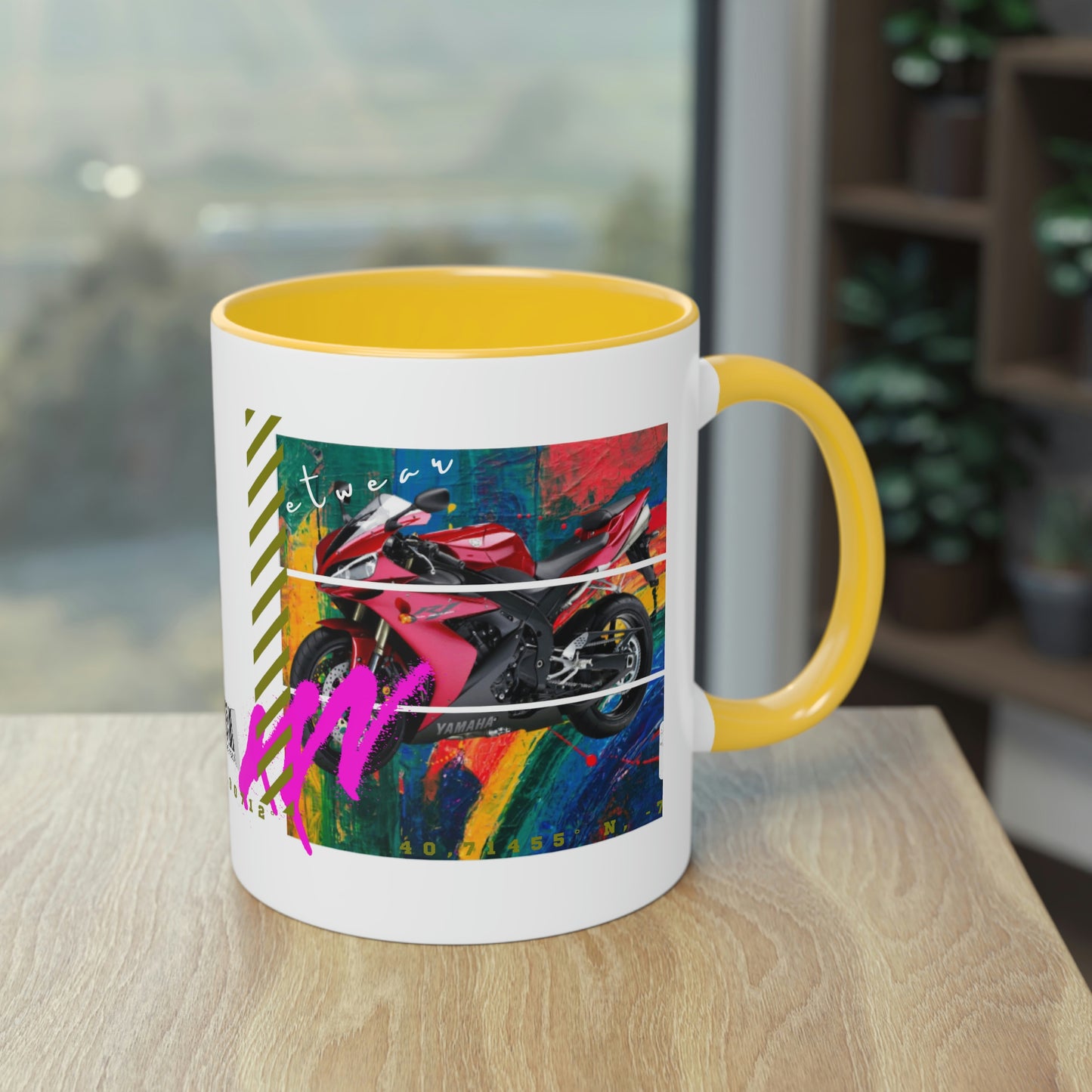 Coffee Mug  ( Urban Red Sports Bike )