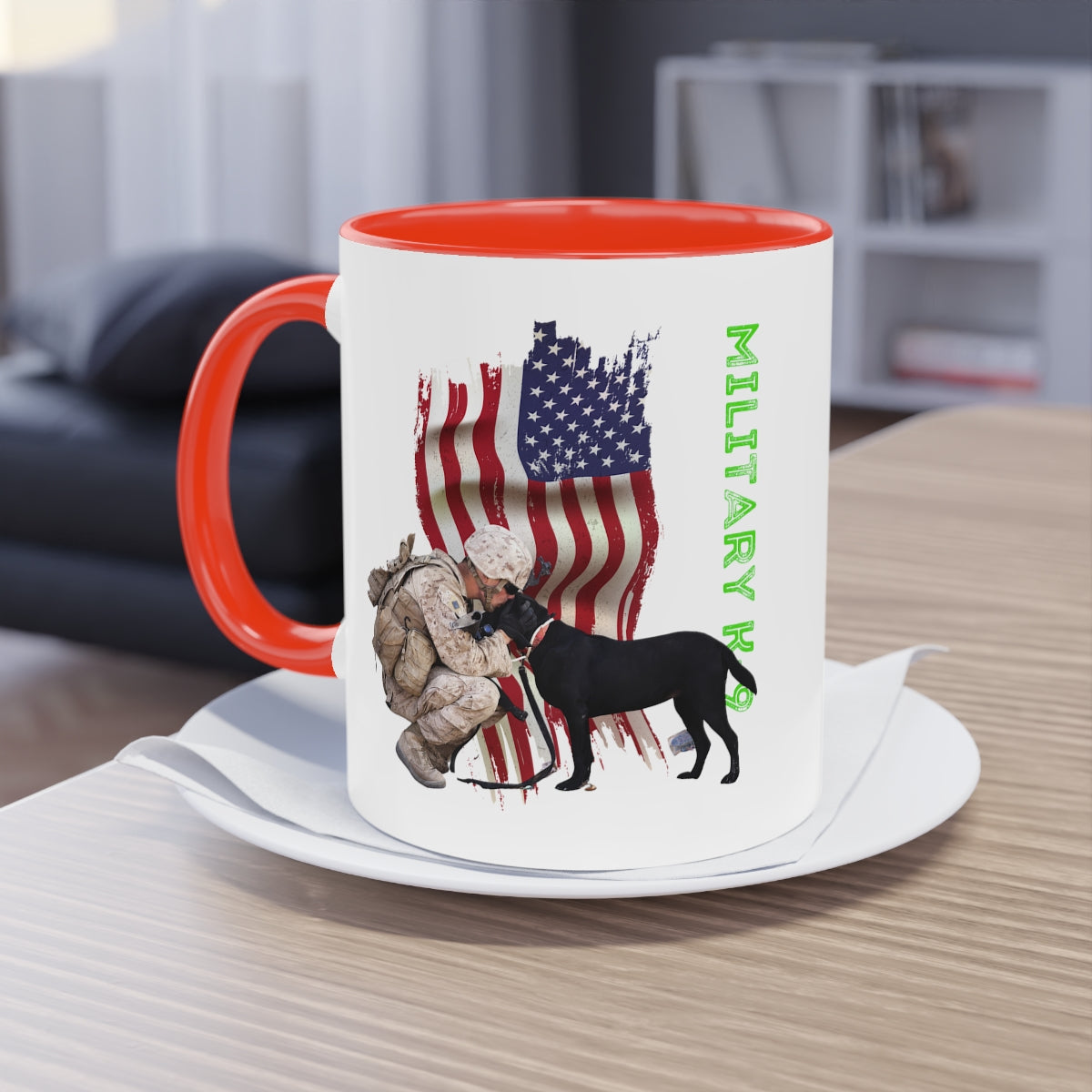 Coffee Mug  ( Military K-9 Unit ) Military Style