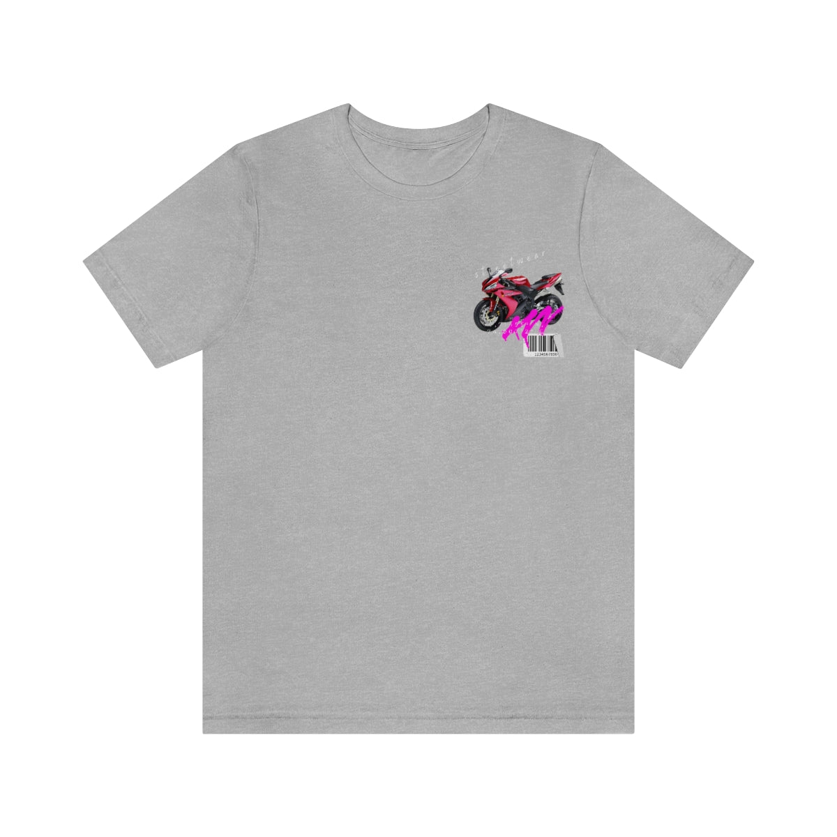 T-shirt Classic Jersey Short Sleeve (Red Motorbike )