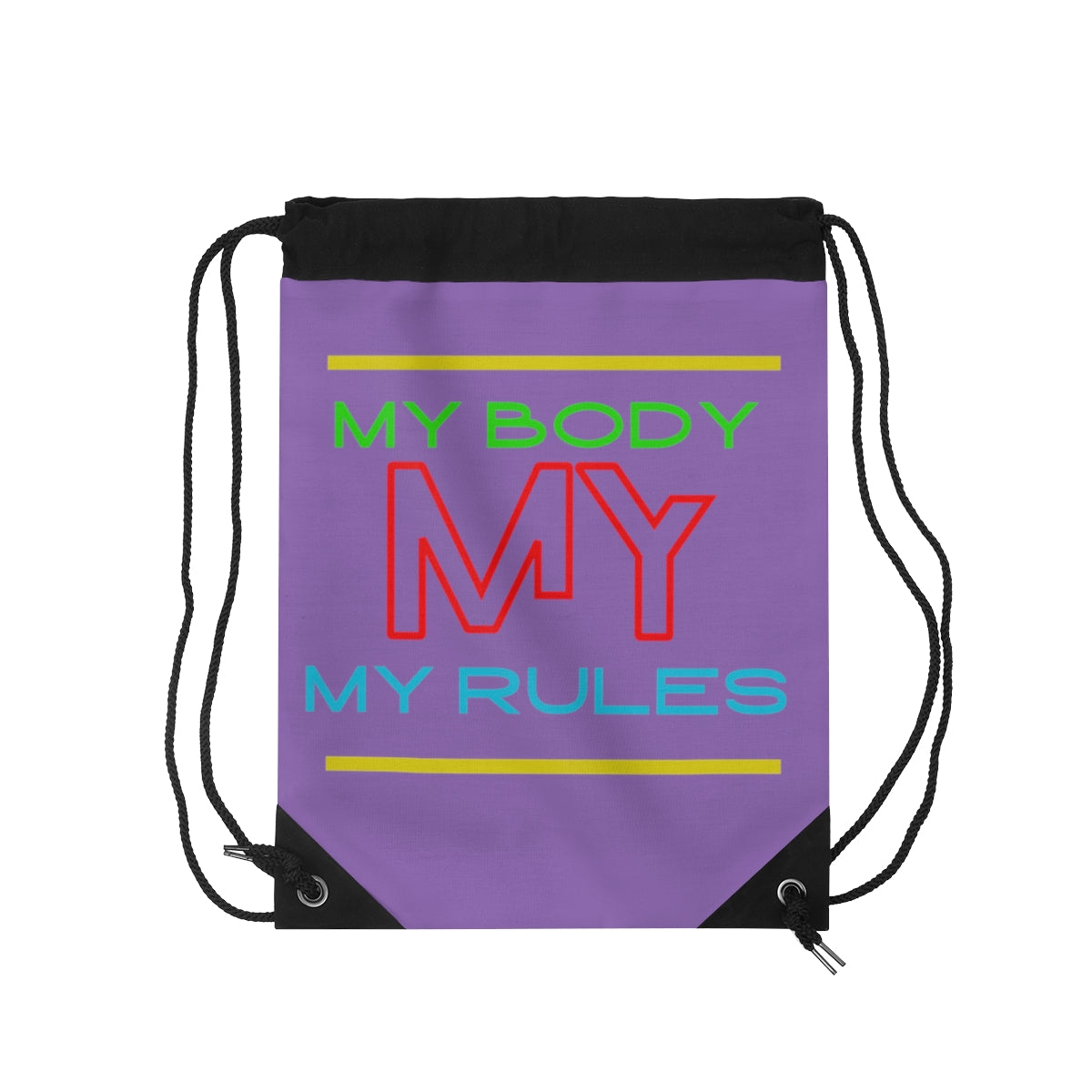 Drawstring Bag ( Look But Don't Touch  Purple )