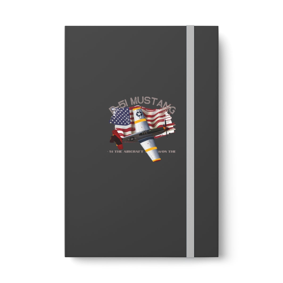 Hardcover Journal Color Contrast Notebook - Ruled (P-51 Mustang) Military Styling