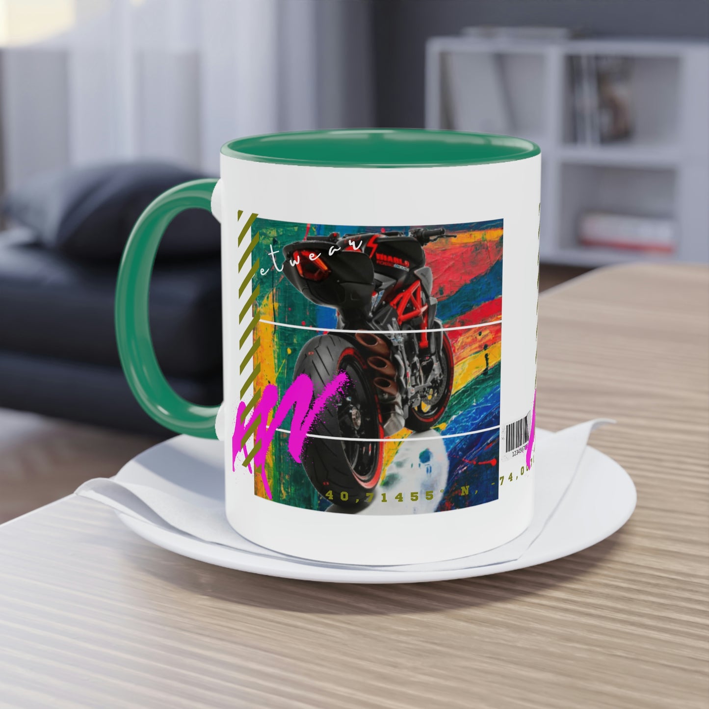 Coffee Mug  ( Urban Red Sports Bike )