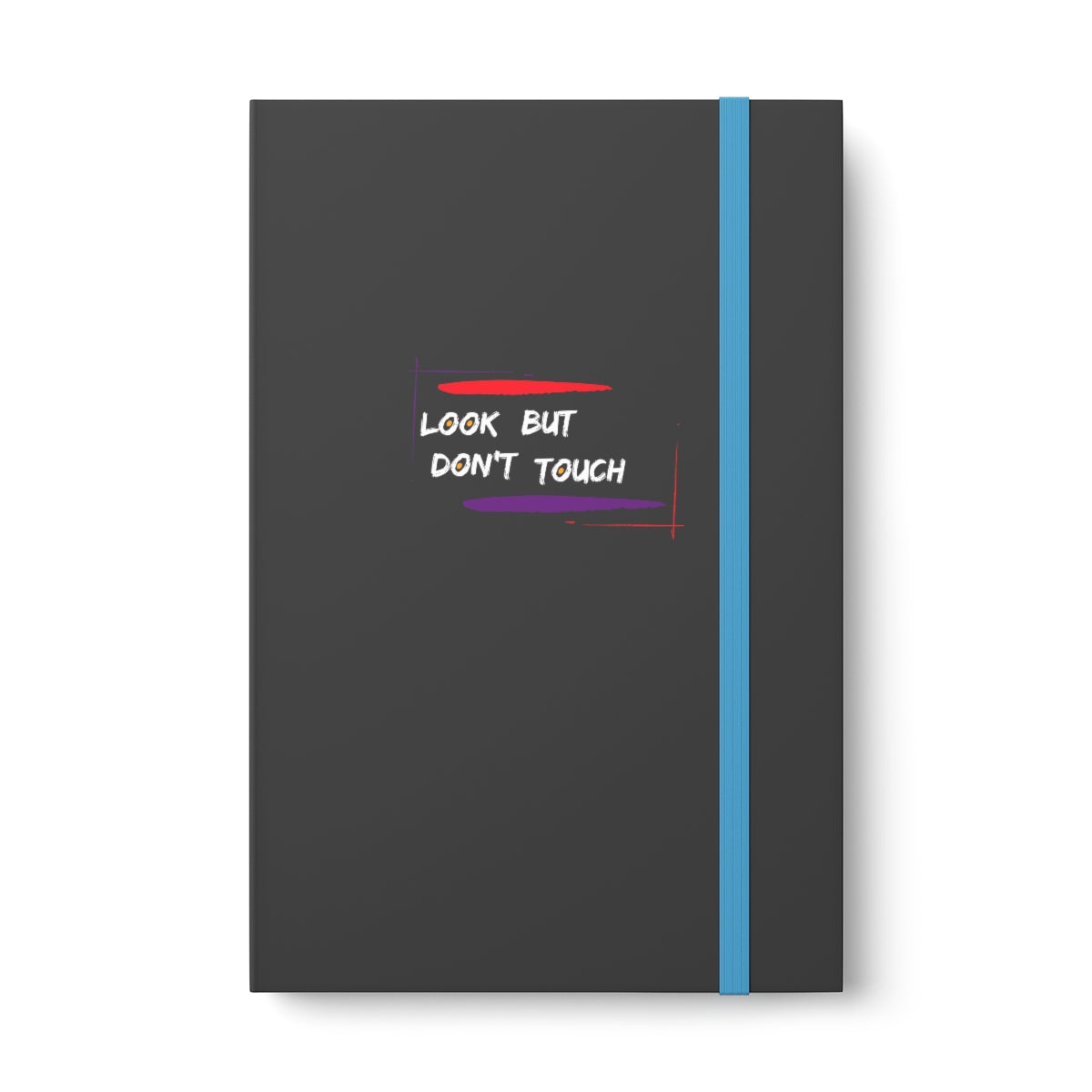 Hardcover Journal Color Contrast Notebook - Ruled (Look But Don't Touch White)