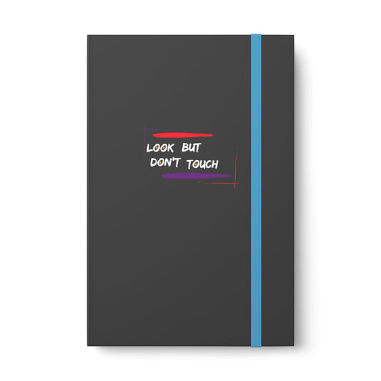 Hardcover Journal Color Contrast Notebook - Ruled (Look But Don't Touch White)