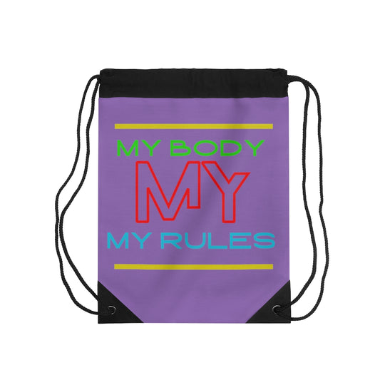 Drawstring Bag ( Look But Don't Touch  Purple )