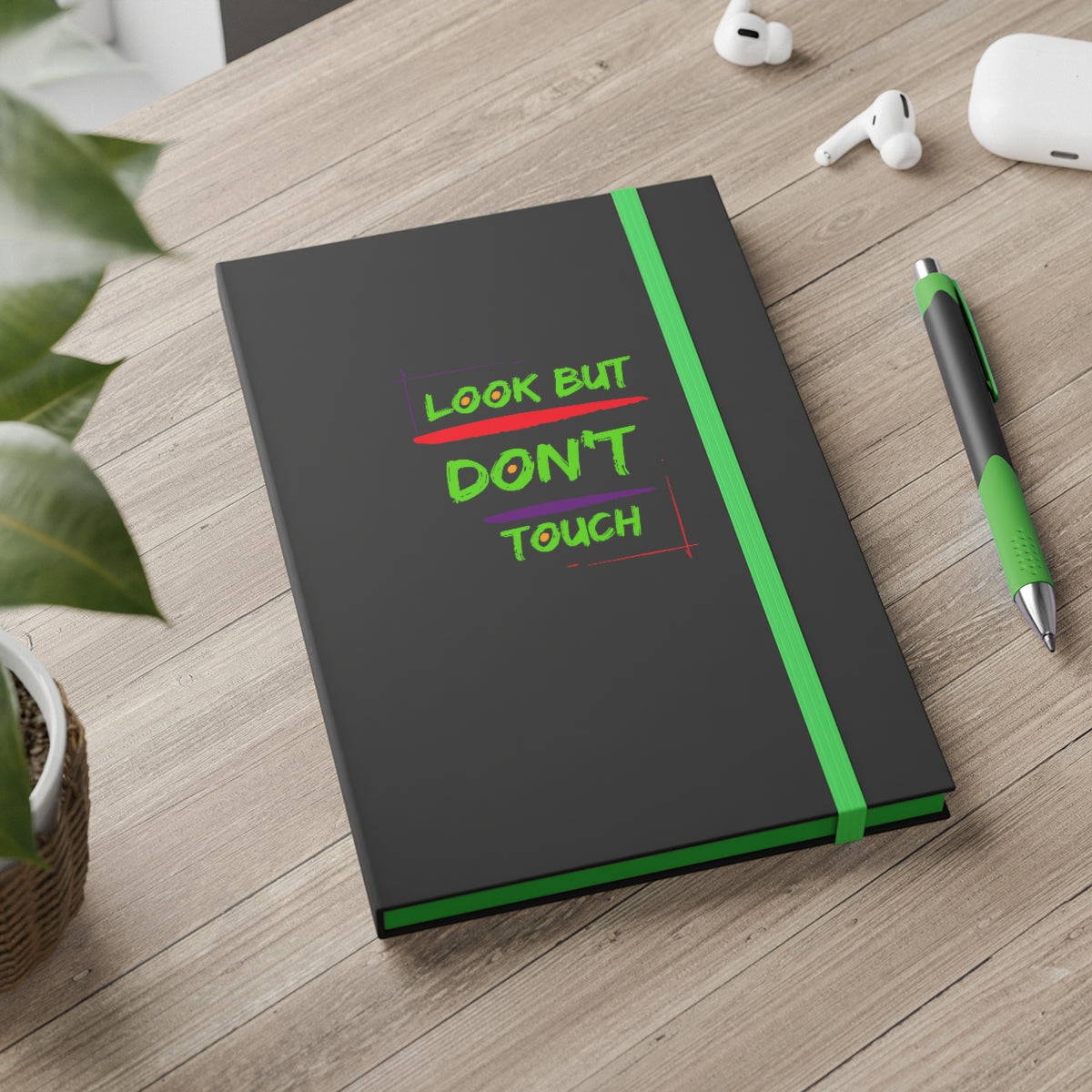 Hardcover Journal Color Contrast Notebook - Ruled (Look But Don't Touch)