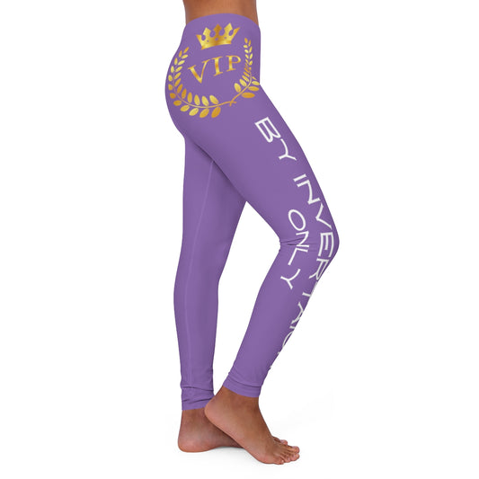 Womens Spandex Leggings ( VIP by invitation only ) Purple