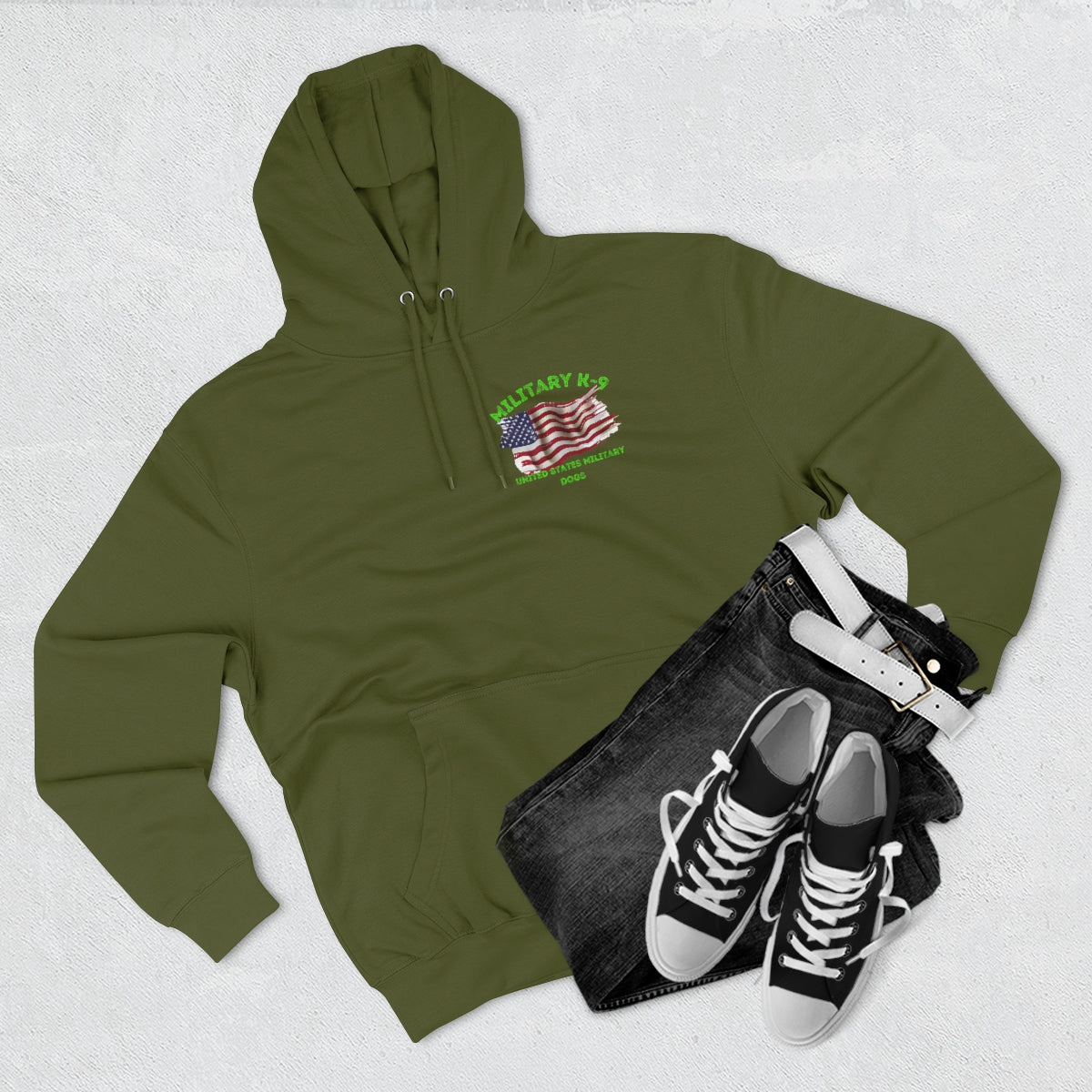 Hoodie ( Military K 9 Unit ) Military Style