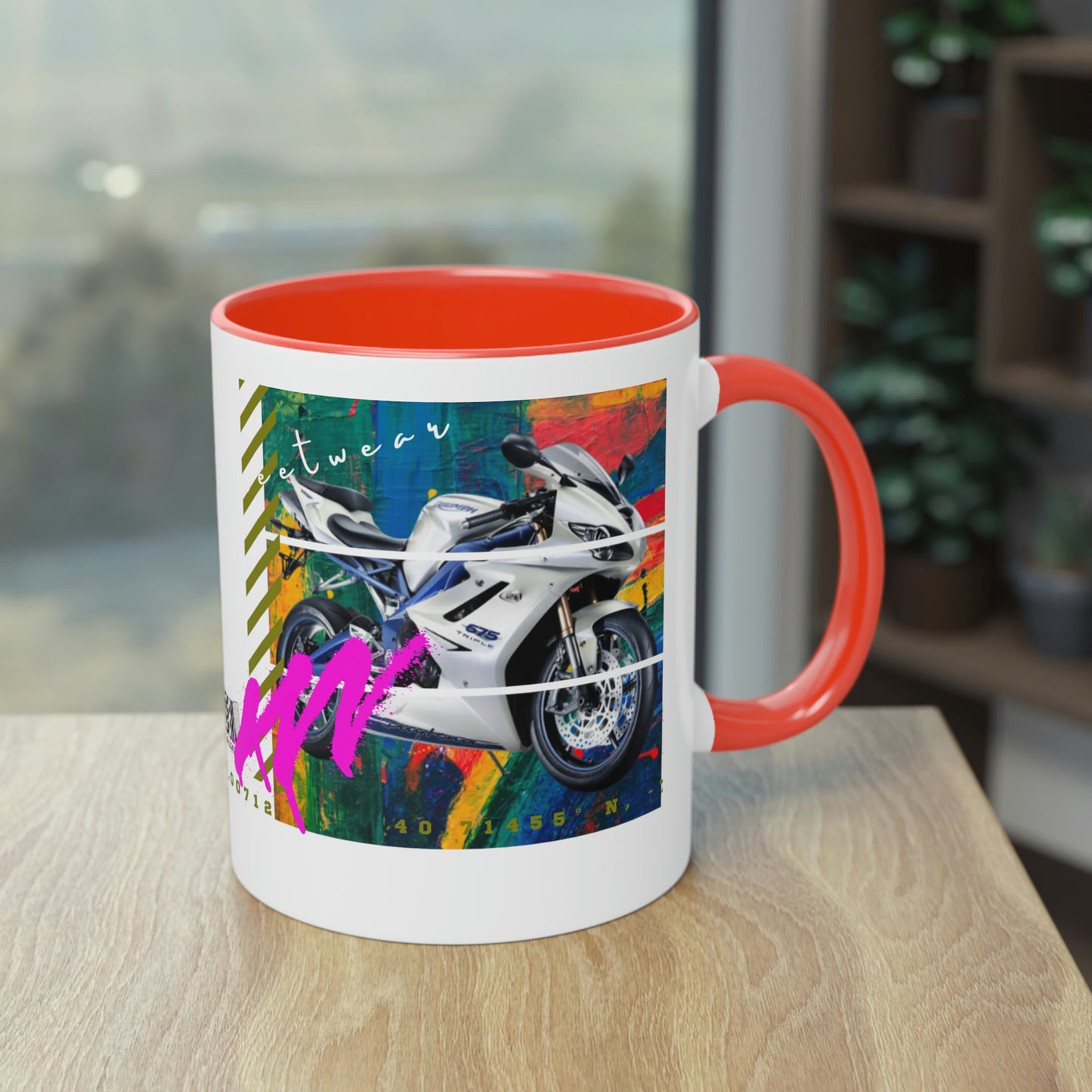 Coffee Mug  ( Urban White Sports Bike )