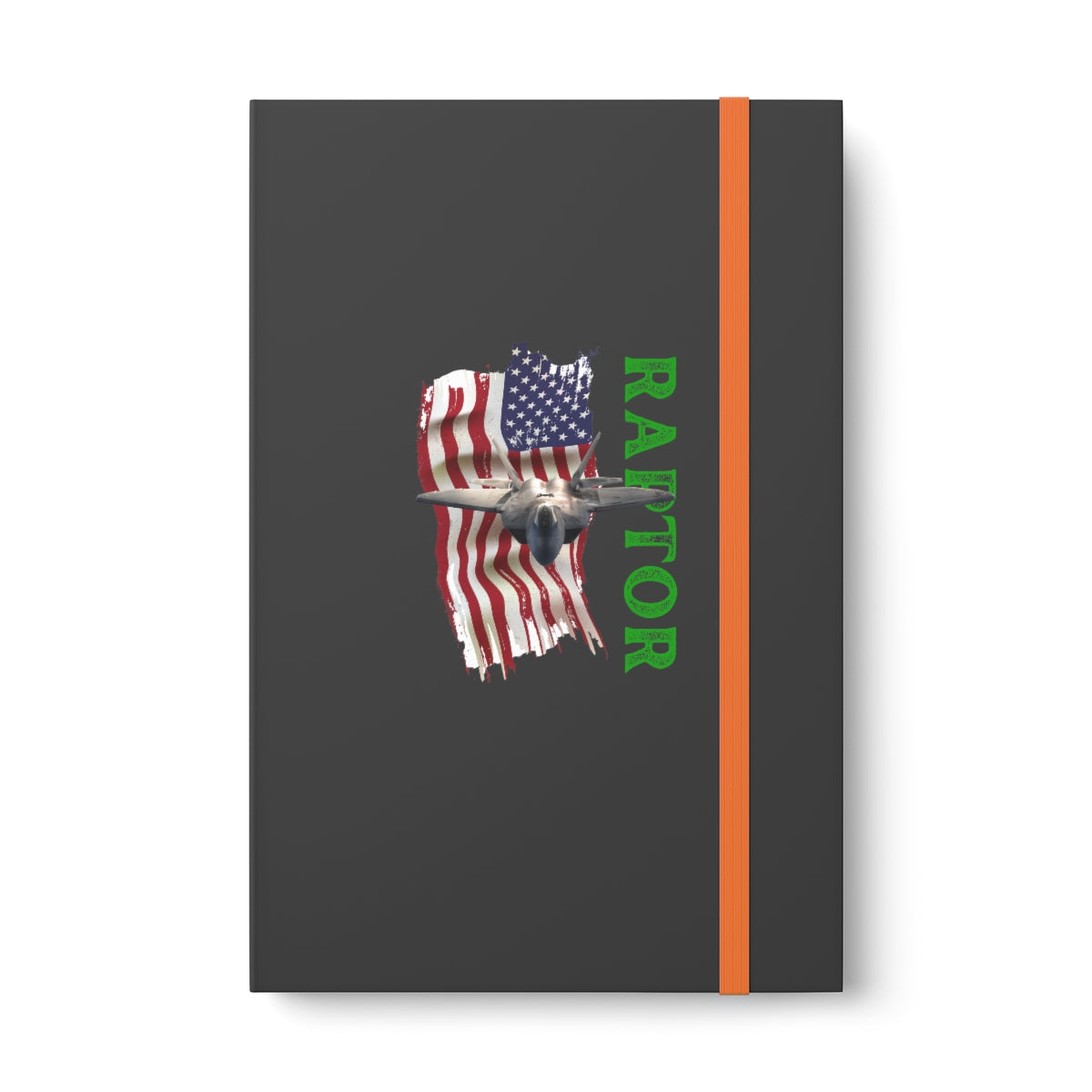 Hardcover Journal Color Contrast Notebook - Ruled ( RAPTOR ) Military Styling