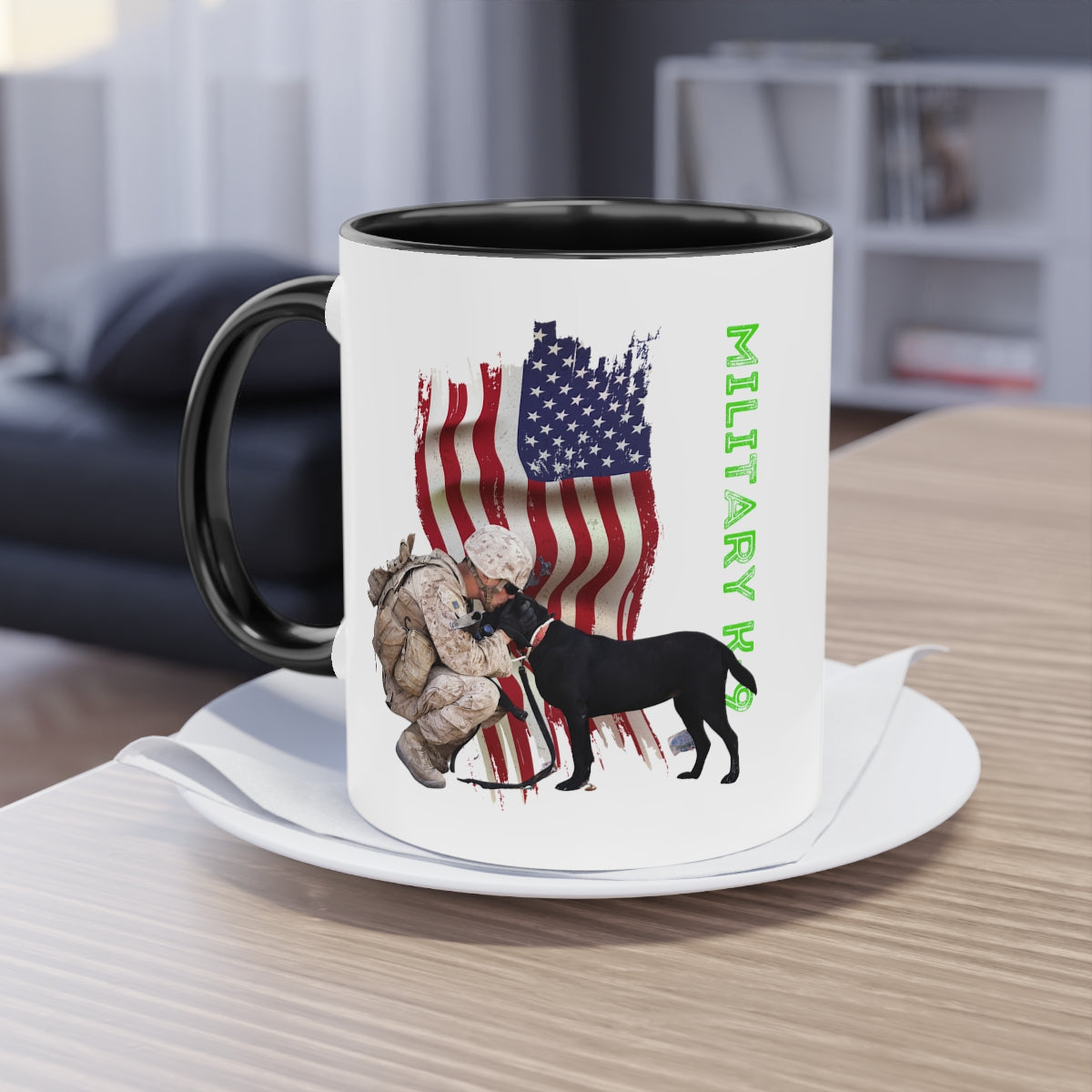 Coffee Mug  ( Military K-9 Unit ) Military Style