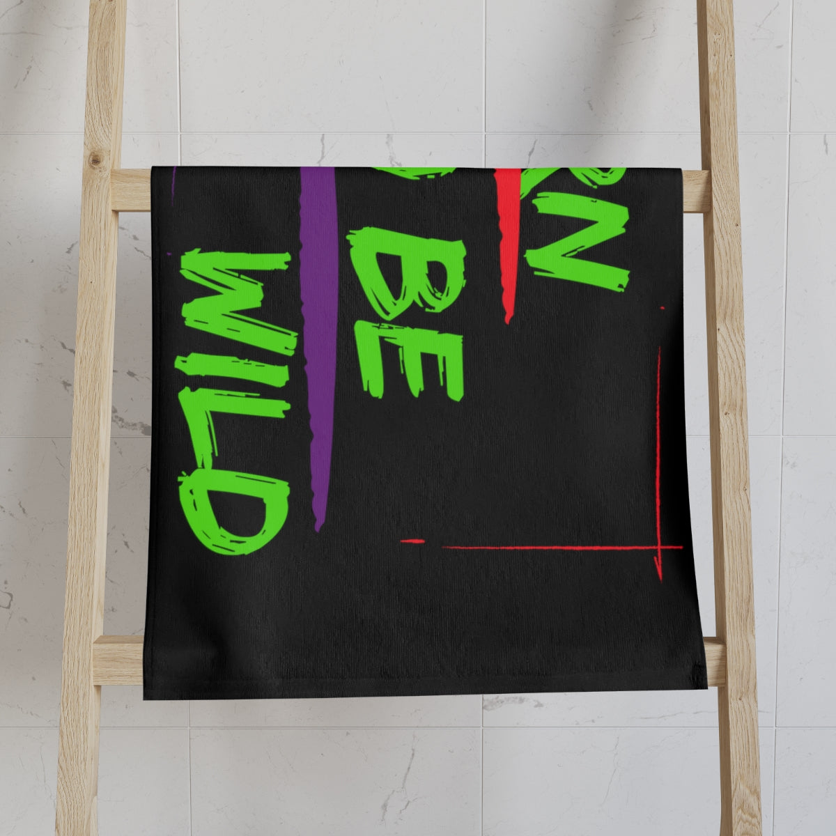 Sports Towel ( Born To Be Wild ) Black