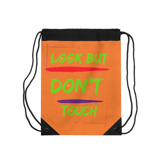 Drawstring Bag ( Look But Don't Touch Orange )