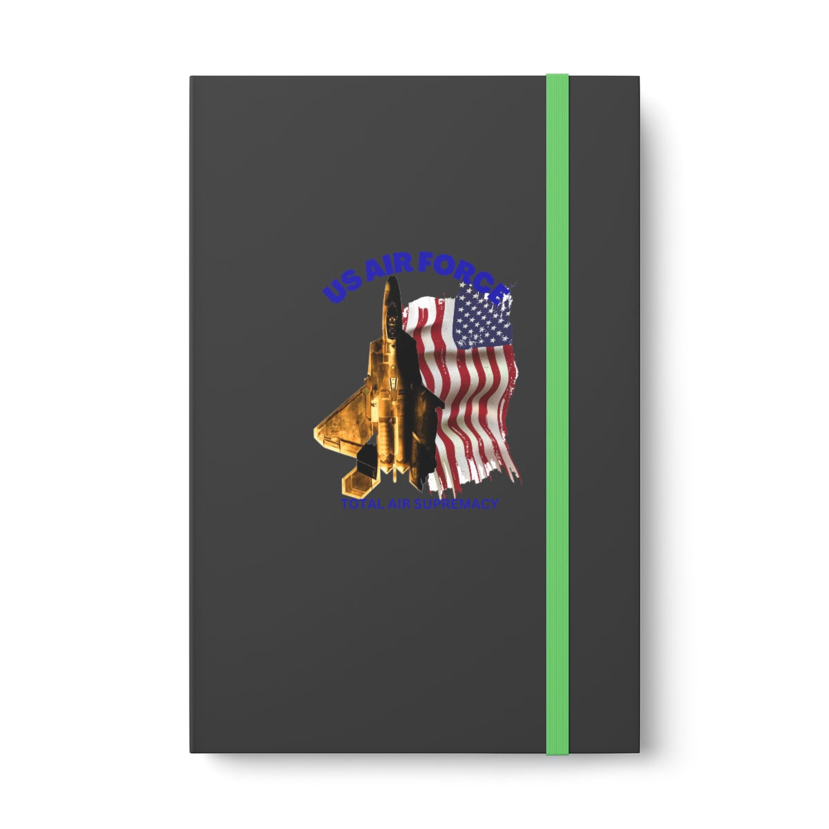 Hardcover Journal Color Contrast Notebook - Ruled (US Air Force 1 ) Military Styling
