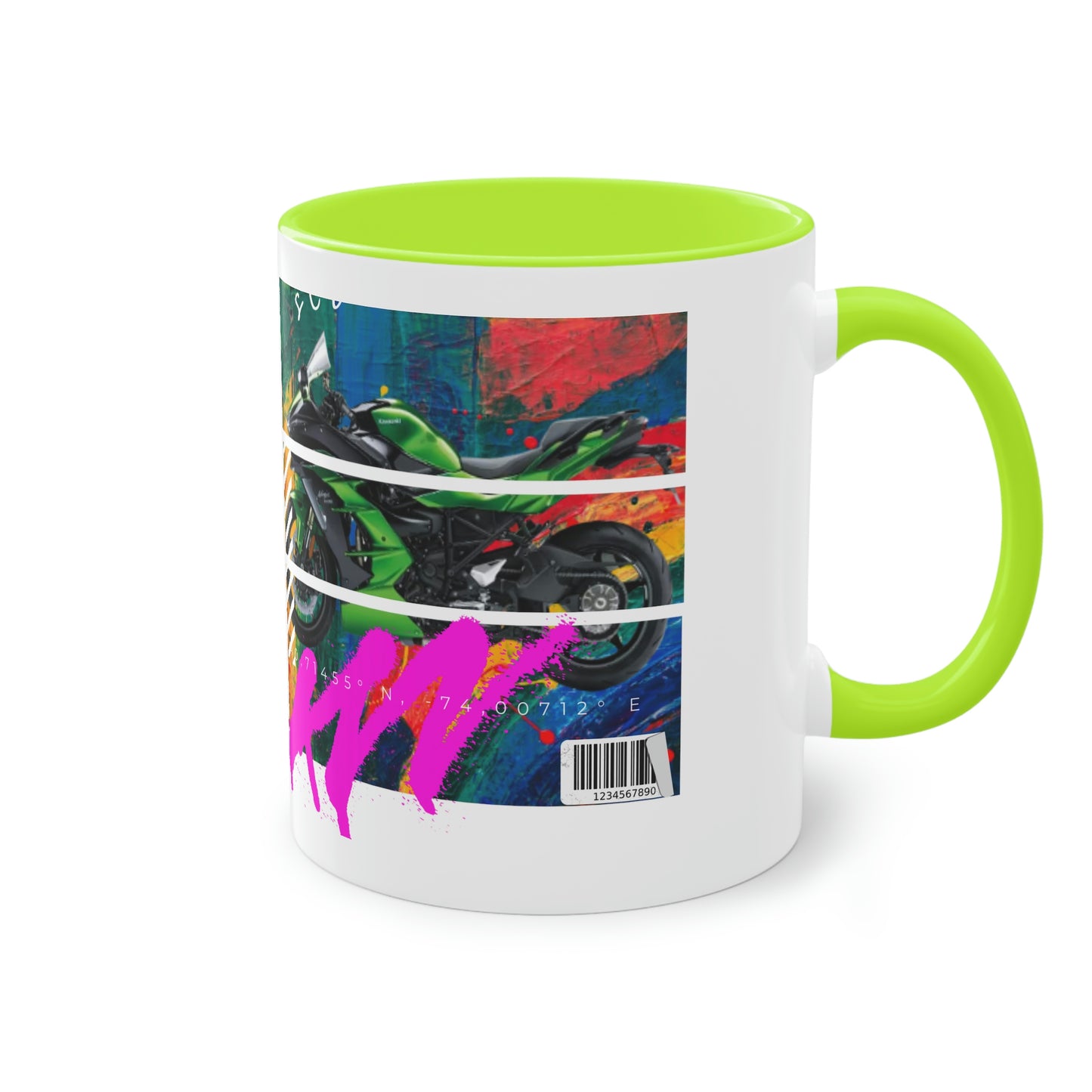 Coffee Mug  ( Urban Green Sports Bike )