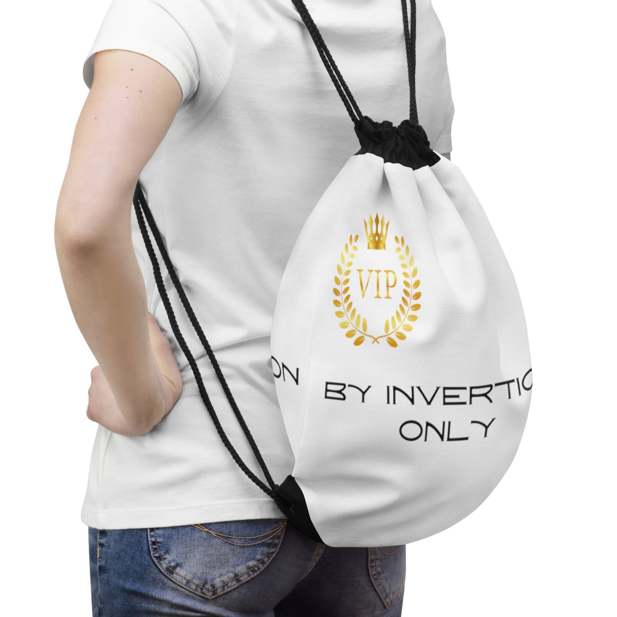 Drawstring Bag ( VIP White )
