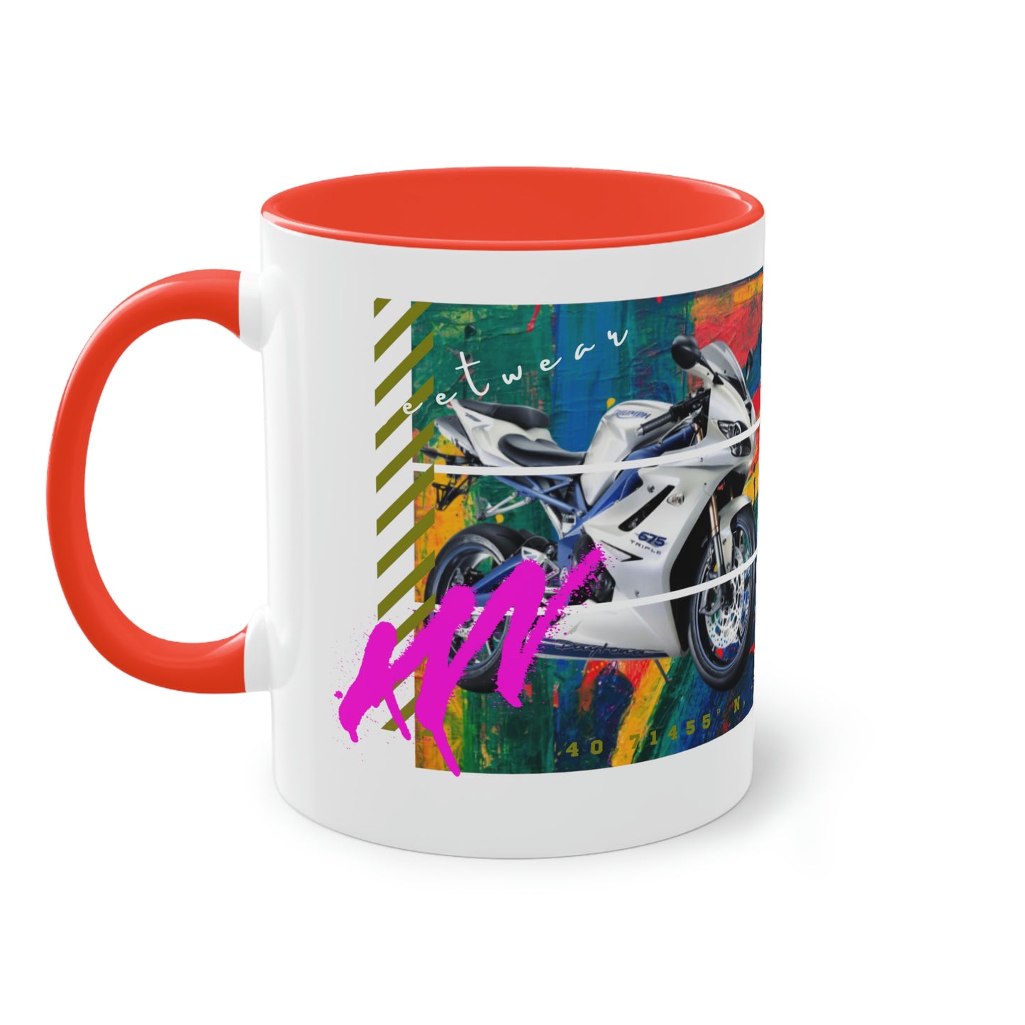 Coffee Mug  ( Urban White Sports Bike )