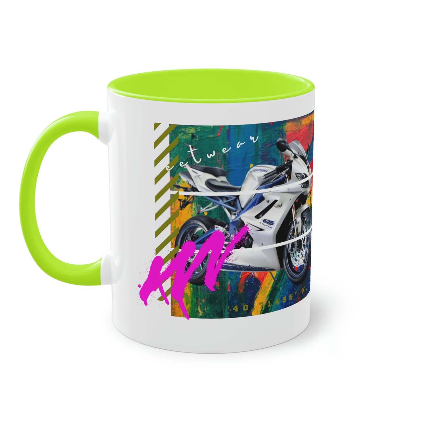 Coffee Mug  ( Urban White Sports Bike )