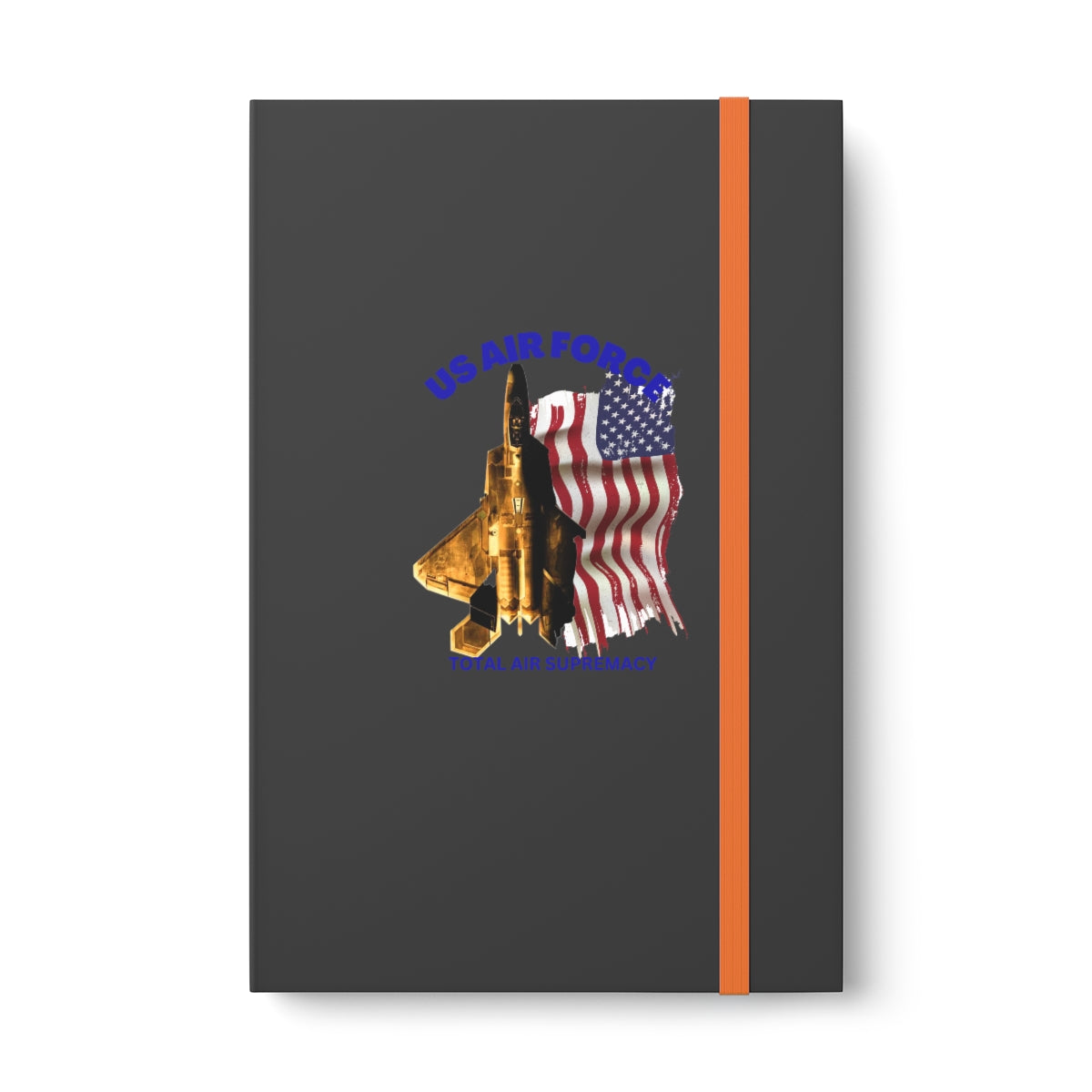 Hardcover Journal Color Contrast Notebook - Ruled (US Air Force 1 ) Military Styling