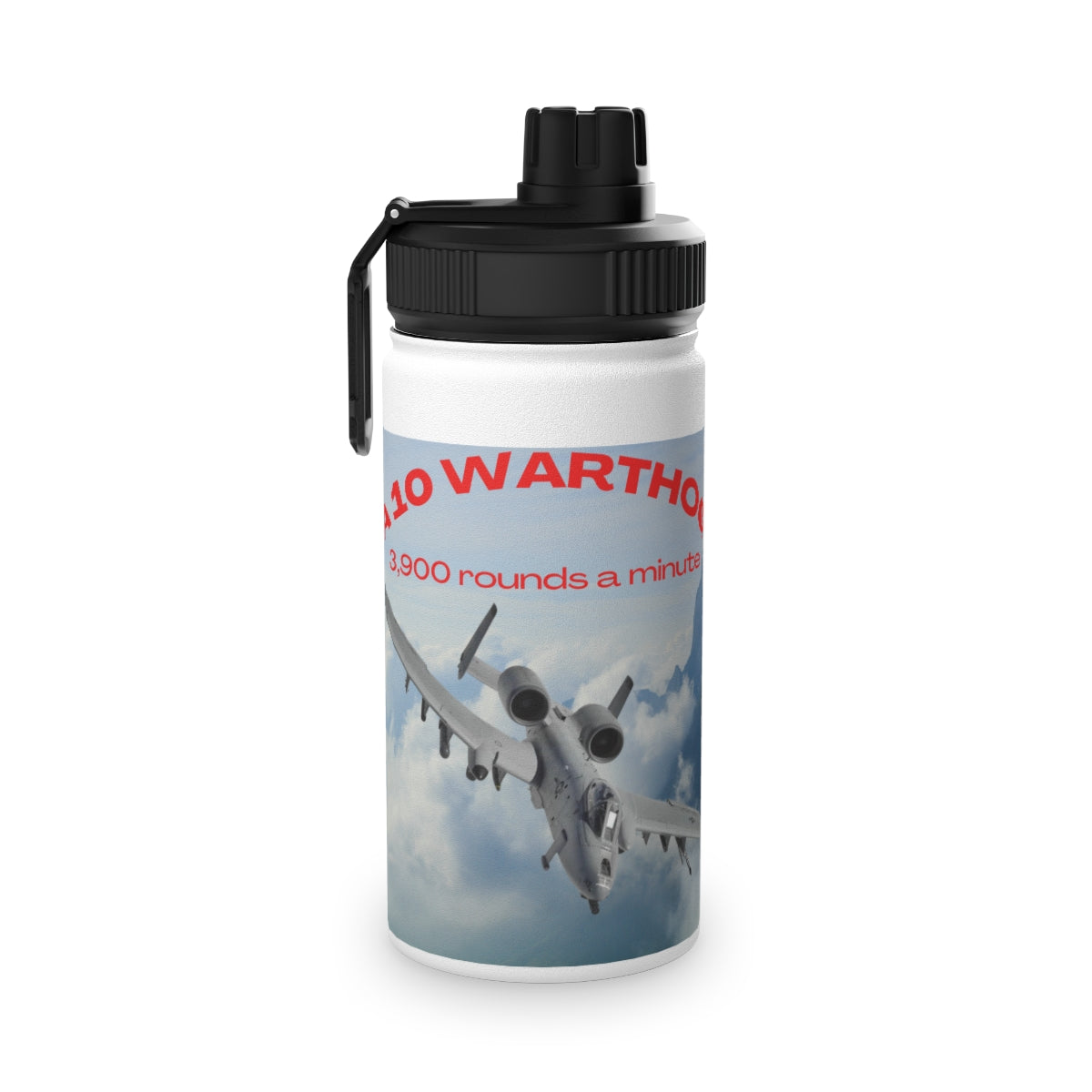 Stainless Steel Water Bottle, Sports Lid ( SPITFIRE ) Military Style