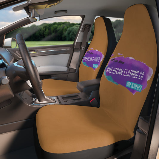 Polyester Car Seat Covers (American Clothing Company Light Brown)
