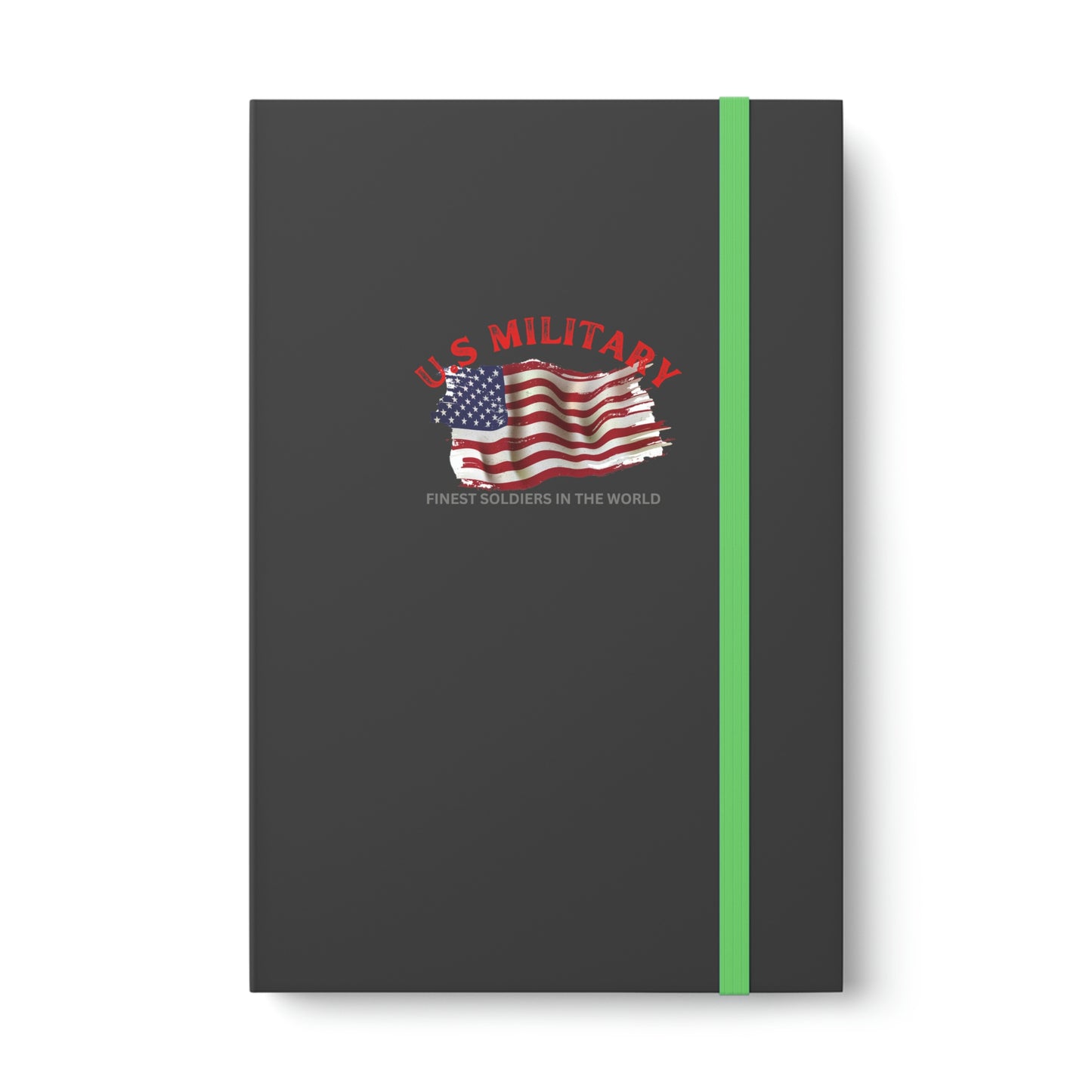 Hardcover Journal Color Contrast Notebook - Ruled ( US MILITARY ) Military Styling