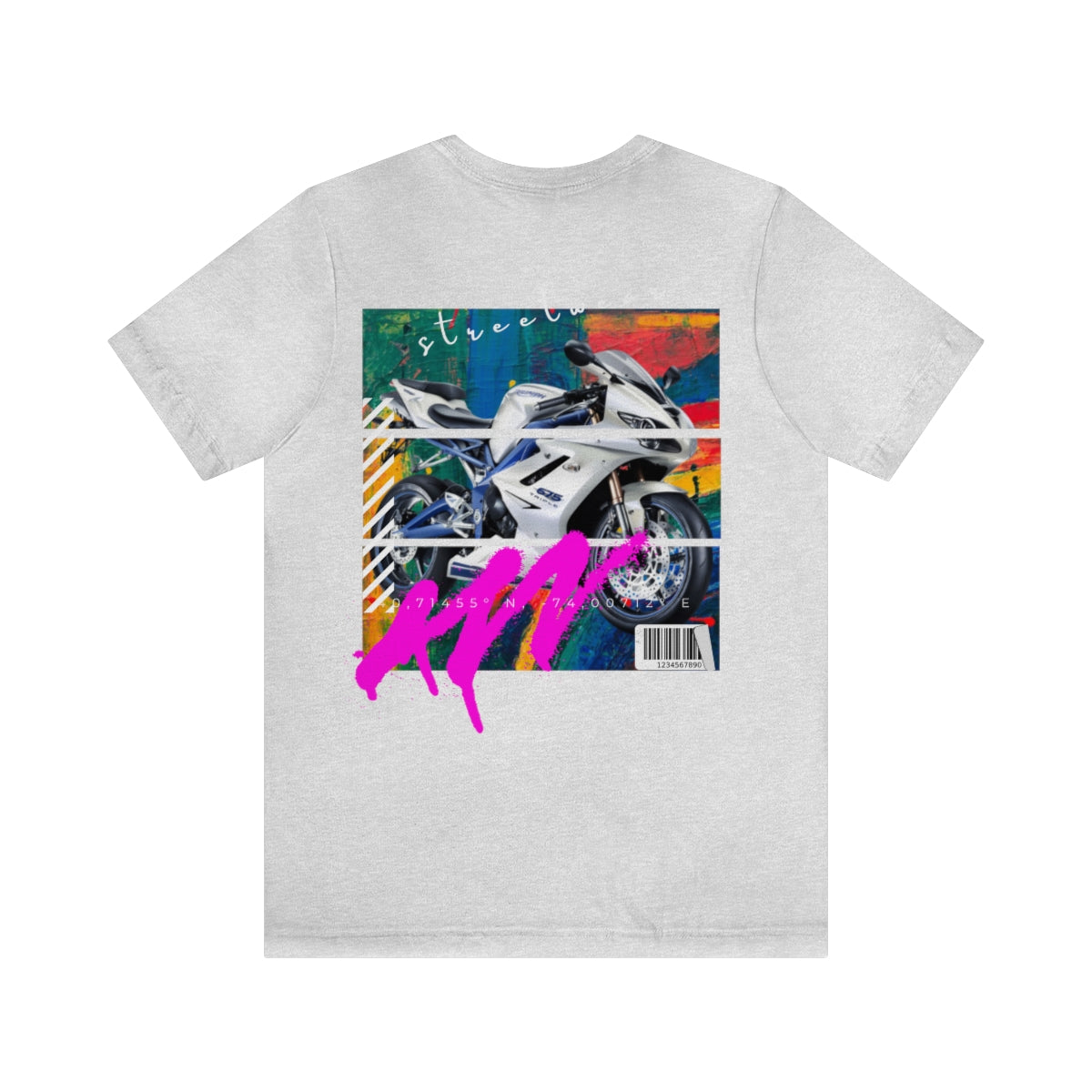T-shirt Classic Jersey Short Sleeve (Urban White Sports Motorbike )