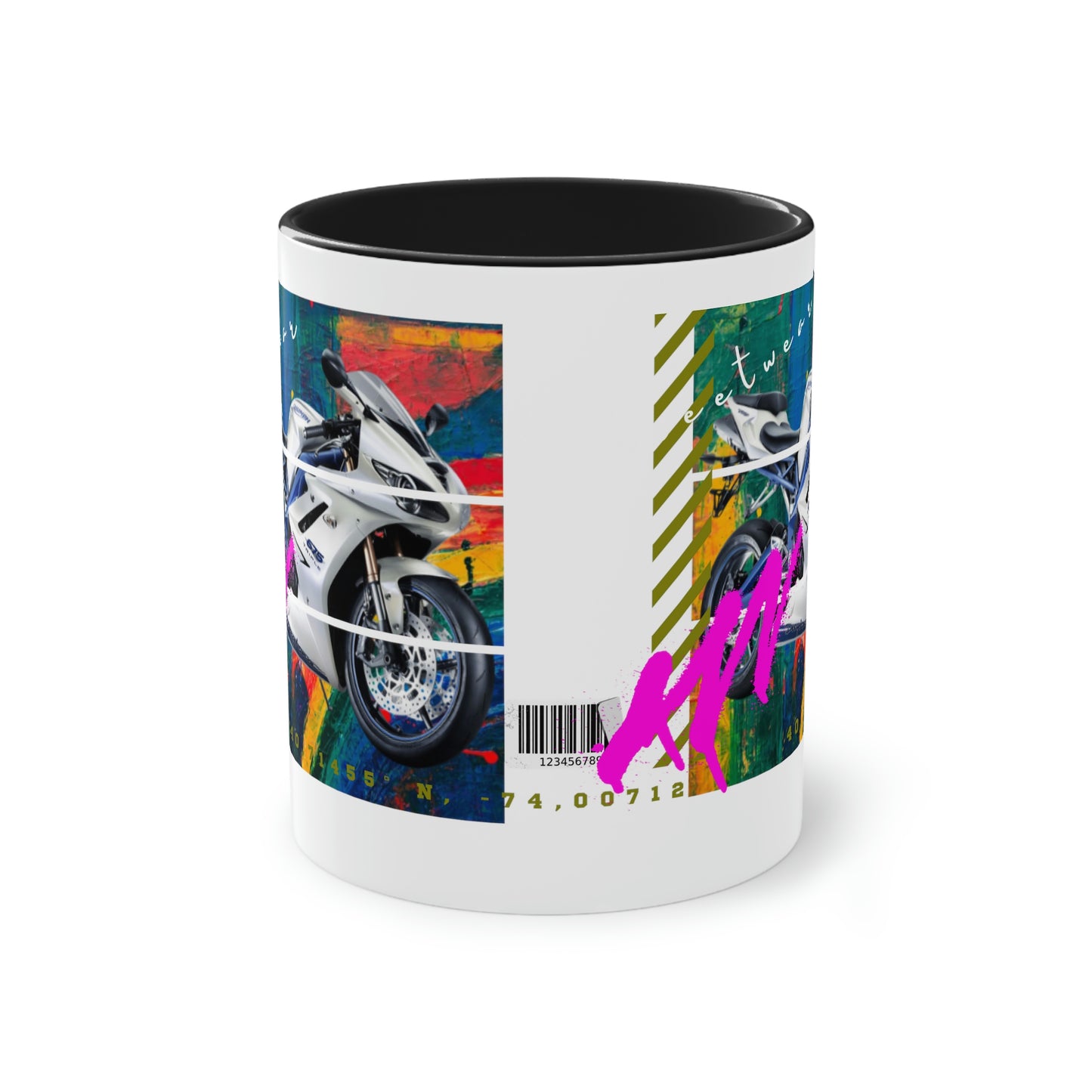 Coffee Mug  ( Urban White Sports Bike )