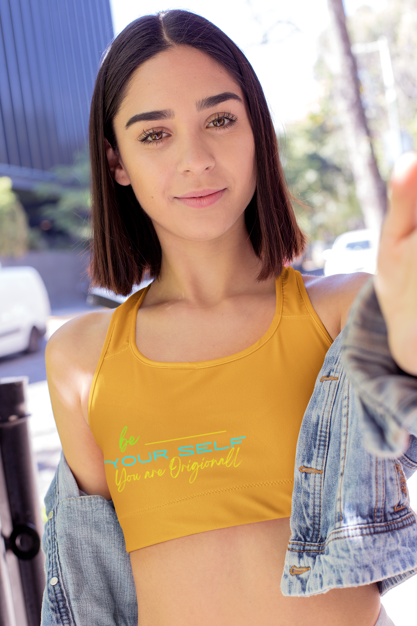 Sports Bra ( Be Yourself ) ORANGE
