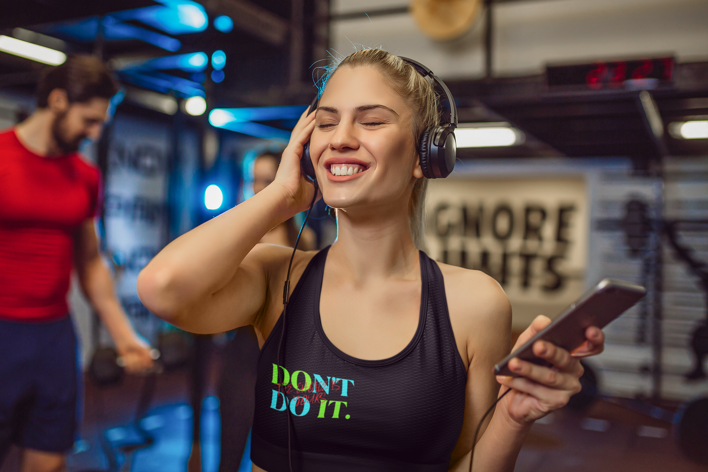 Sports Bra (Do It Don't Do It) Black