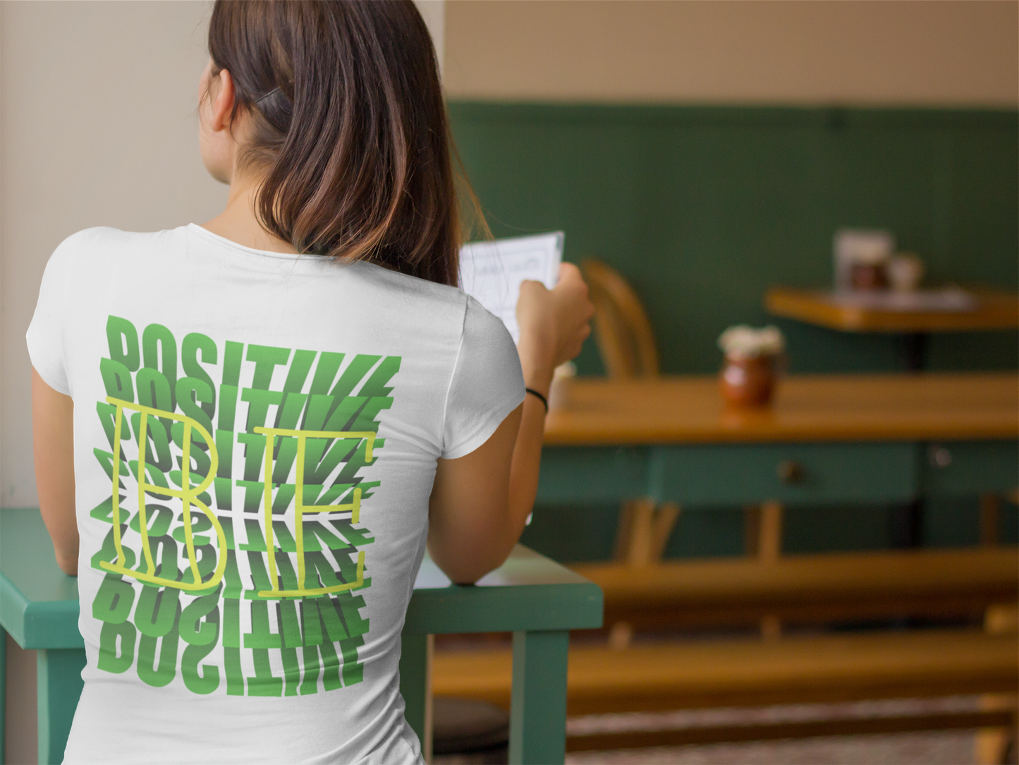 Jersey Short Sleeve Tee ( Be Positive ) T-Shirt