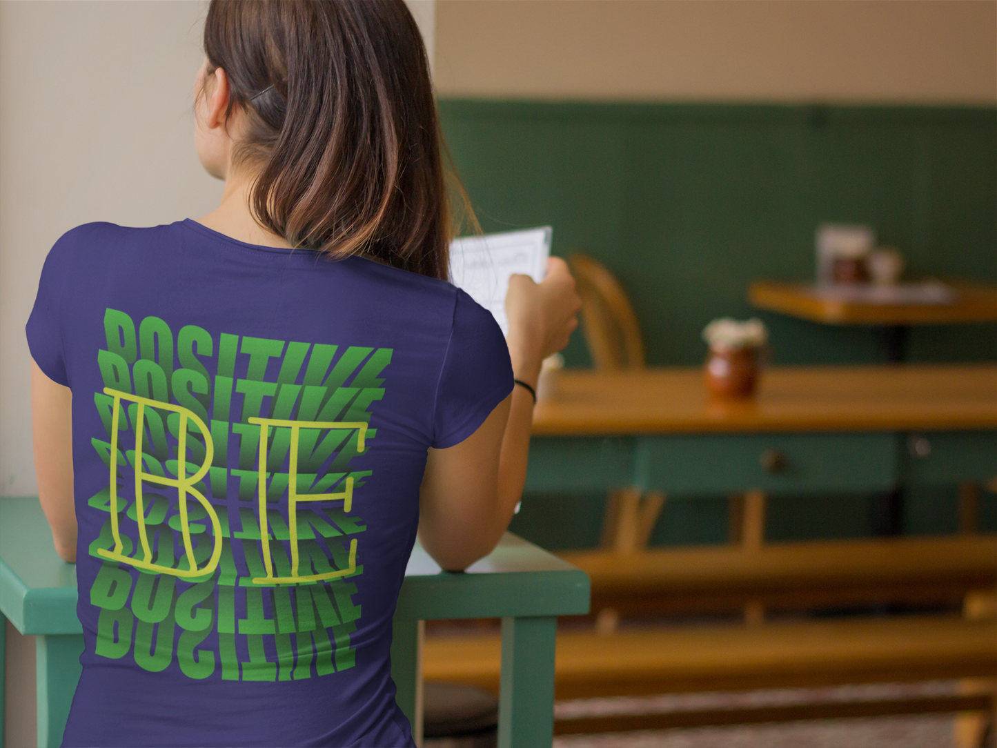Jersey Short Sleeve Tee ( Be Positive ) T-Shirt